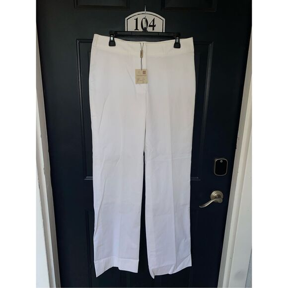 Burberry London NWT Natasha Wide Leg Cotton Blend Pants, Size 10, MSRP $1650 - Picture 4 of 12